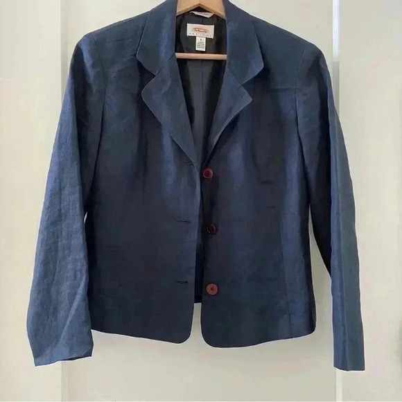 Talbots Dress Blazer Set Business Attire Workwear Career Wear Irish Linen - Picture 5 of 15